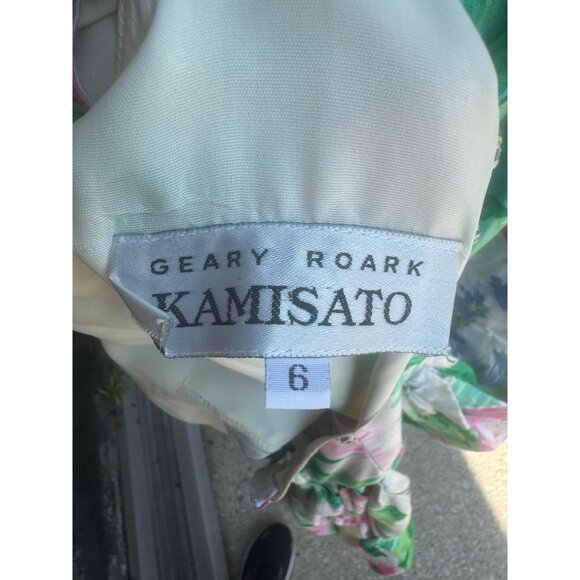 Geary Roark Kamisato Dress Womens Size 6 Floral Sleeveless Vintage Cottagecore - Picture 6 of 8